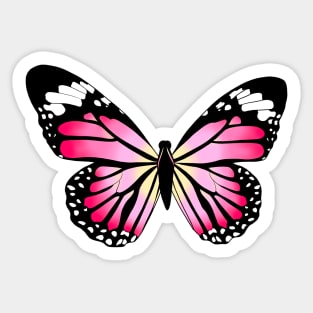 Pink Butterfly Sticker